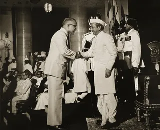 Dr. P. Siva Reddy receiving the Padma Bhushan